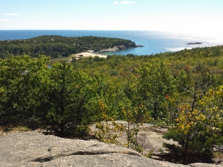 Looking out over Sand Beach and Great Head