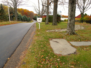 Looking SE along Church Rd.