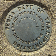 PennDOT Survey Control Mark 95-65-0092-1