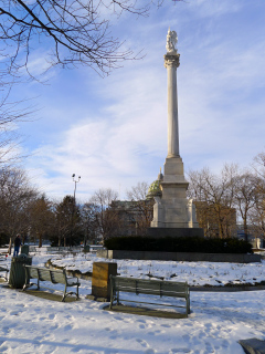 View to the NW of the Mexican Monument