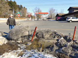 Looking NE toward Funck’s Restaurant