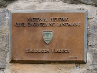 The bridge is also a National Historic Civil Engineering Landmark.