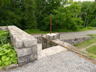 Could the pipes indicate the former location of the drinking fountain?