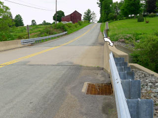 Looking NE along Bell Mountain Road.