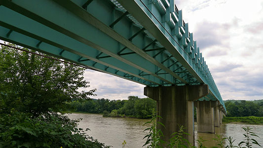 The Church Street Bridge from below