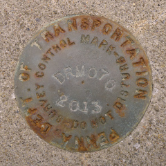 PennDOT Survey Control Mark DRM 070