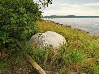 Looking NW toward the pier and site of PE0383.