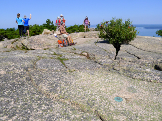 Hikers at the top (featuring Rich!)