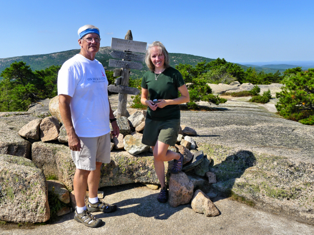 Dad made it to the top! Next year, we'll hike the Precipice.