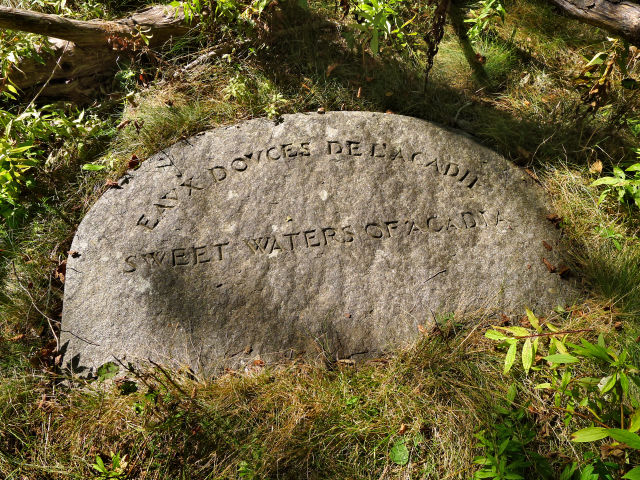 Sweet Waters of Acadia mystery stone