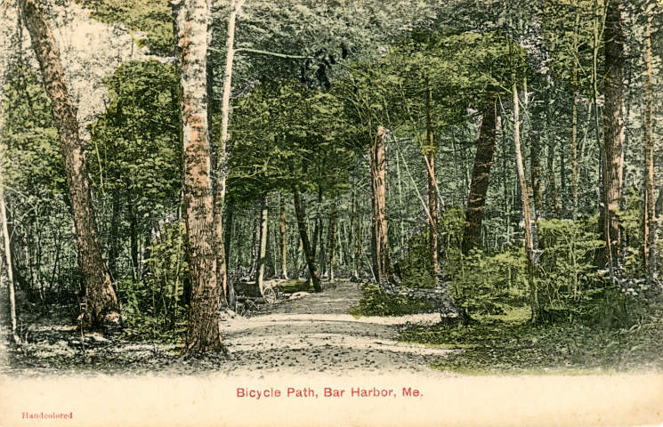 Dorr's Bicycle Path in a 1909 postcard