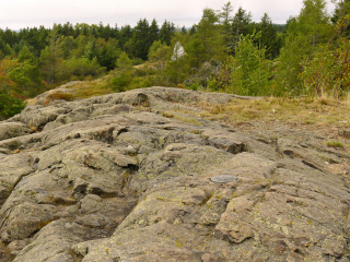 Looking W toward IBC Range Marker 8.