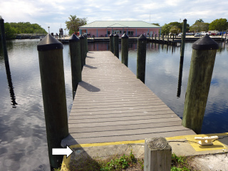 Looking S toward the Marina Store.