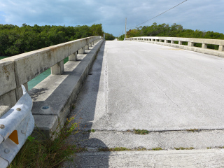 Looking ENE along the bridge