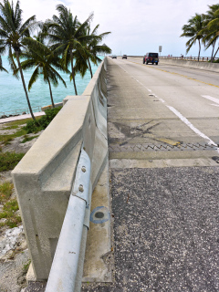 Looking west-southwest along the new Seven Mile Bridge.