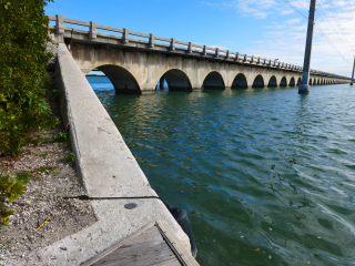 Looking NE toward the bridge over Bow Channel