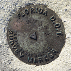 Florida DOT Bench Mark Disk 872 4332 J TIDAL