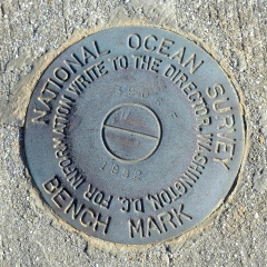 Florida DNR Tidal Bench Mark Disk 872 3706 F TIDAL