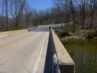 Looking SE along Jacobsburg Road.