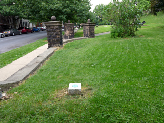 Looking N toward the park entrance