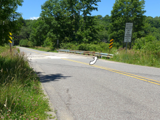 Looking NW along Maplewood Rd.