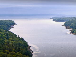 Looking toward ODENS ODOM LEDGE BEACON