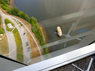 Upper Observation Deck, View, Old Bridge Pier