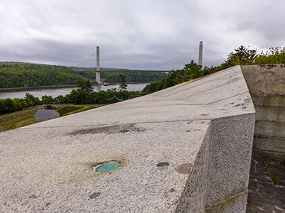 Looking S toward the bridge