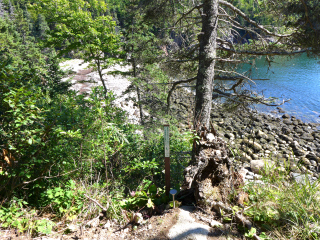 Looking ENE toward Hunters Beach.