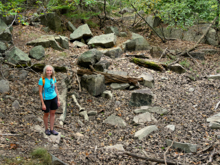 Abandoned stone quarry, Jesup Path