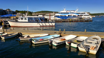 Boats at the pier, Bar Harbor