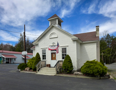 The old schoolhouse in Albrightsville – still standing!