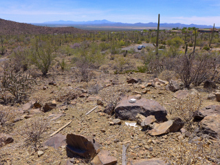 Looking WSW toward Kinney Road