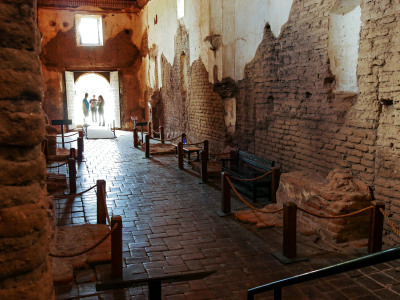 Inside the church looking toward the entrance