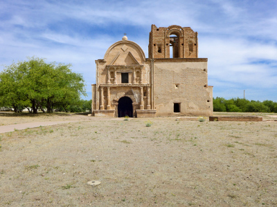 NPS benchmark, church in background