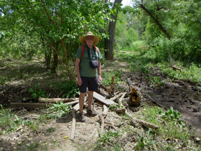 Rich at one of the “bridges” along the Anza Trail