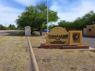 Looking N toward the parking area and benchmark location