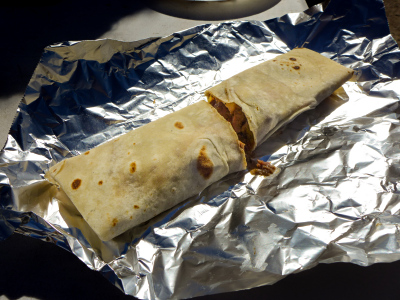 Green chile burrito!!!