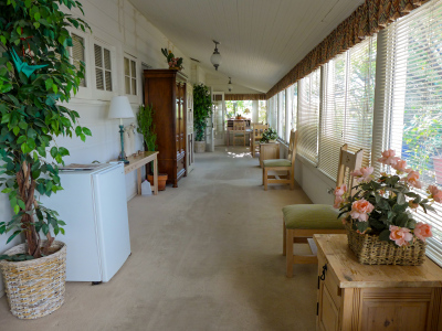They are now enclosed and are pleasant places to sit and relax.