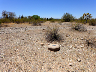 Looking S toward the mark and Mexico