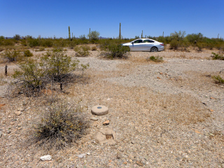 Looking N toward Puerto Blanco Drive