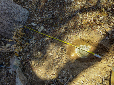 Uncovering a triangulation station at the wildlife refuge visitor center