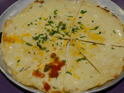 Cheese crisp, a classic Arizona snack, at Mi Amigos in Phoenix