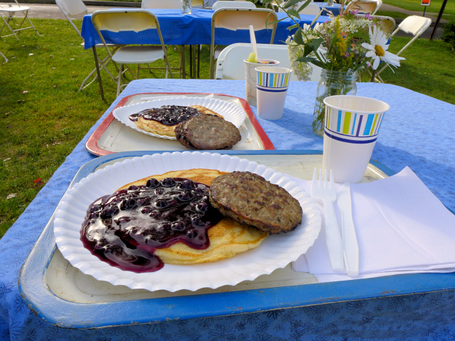 Blueberry-drenched feast