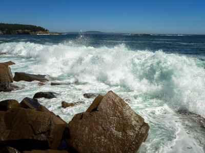 Wild waves in the bay today