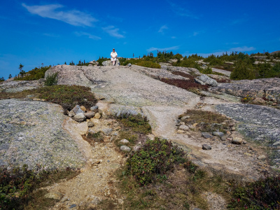 Dad rests, thinking he's at the summit (but he's not)