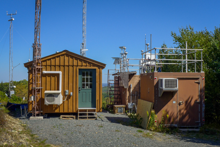 Weather station at the base of McFarland Mountain