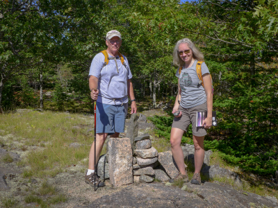 Dad and Zhanna at the summit of McFarland Mountain