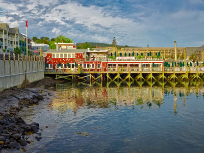 Waterfront scene in Bar Harbor