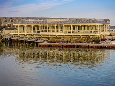 Waterfront scene in Bar Harbor